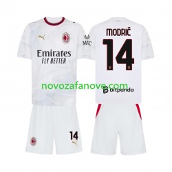 Nogometni Dres AC Milan Modrić Luka 14 Dječji Gostujući 2026-2027 Kratkih Rukava