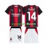 Nogometni Dres AC Milan Modrić Luka 14 Dječji Domaći 2026-2027 Kratkih Rukava