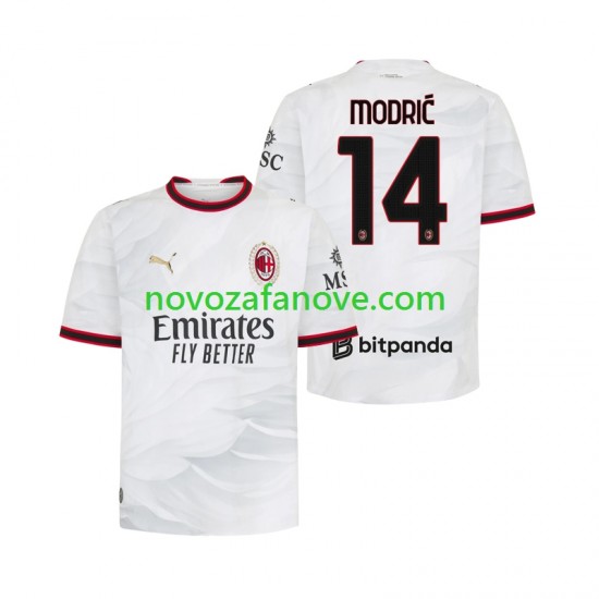 Nogometni Dres AC Milan Modrić Luka 14 Muški Gostujući 2026-2027 Kratkih Rukava