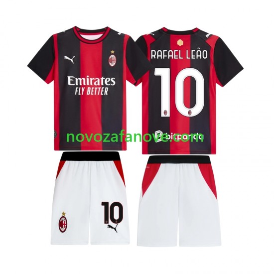 Nogometni Dres AC Milan Rafael Leao 10 Dječji Domaći 2026-2027 Kratkih Rukava