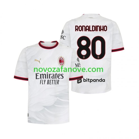 Nogometni Dres AC Milan Ronaldinho 80 Muški Gostujući 2026-2027 Kratkih Rukava