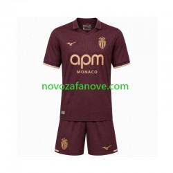 Nogometni Dres AS Monaco Dječji Gostujući 2026-2027 Kratkih Rukava