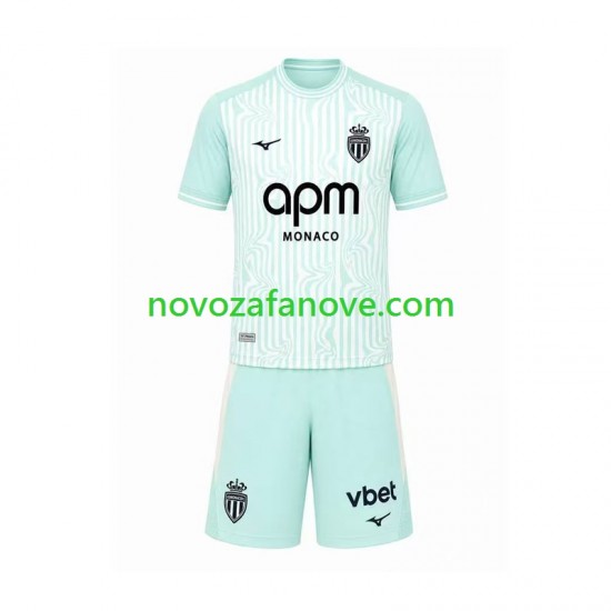 Nogometni Dres AS Monaco Dječji Treći 2026-2027 Kratkih Rukava