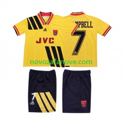 Nogometni Dres Arsenal CAMPBELL 7 1993 Retro Dječji Gostujući 1994 Kratkih Rukava