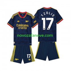 Nogometni Dres Arsenal Christos Tzolis 17 Dječji Gostujući 2026-2027 Kratkih Rukava
