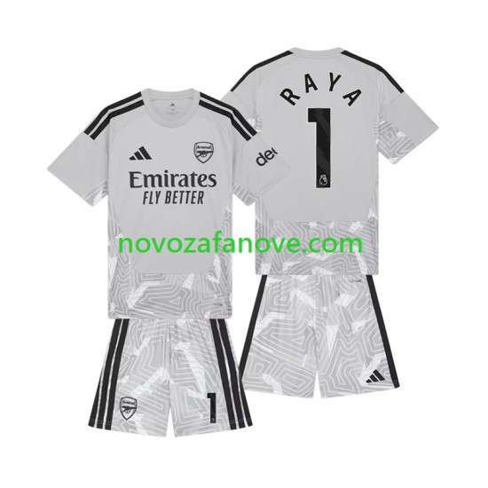 Nogometni Dres Arsenal David Raya 1 Golmanski Dječji Domaći 2026-2027 Kratkih Rukava