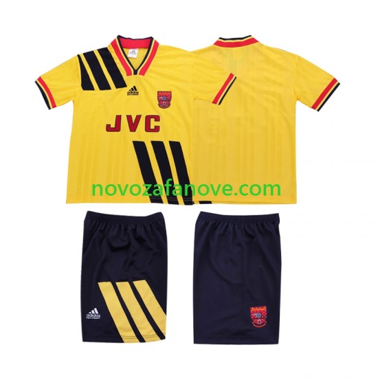 Nogometni Dres Arsenal 1993 Retro Dječji Gostujući 1994 Kratkih Rukava