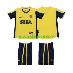 Nogometni Dres Arsenal 2000 2001 Retro Dječji Gostujući Kratkih Rukava