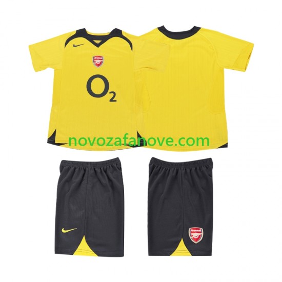 Nogometni Dres Arsenal 2005 Retro Dječji Gostujući 2006 Kratkih Rukava