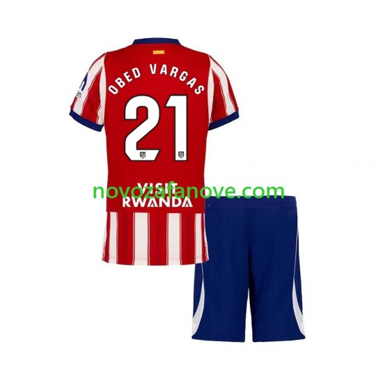 Nogometni Dres Atlético Madrid Obed Vargas 21 Dječji Domaći 2026-2027 Kratkih Rukava