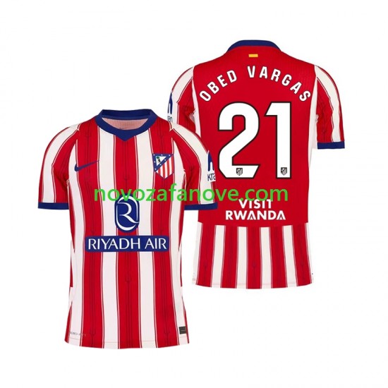 Nogometni Dres Atlético Madrid Obed Vargas 21 Muški Domaći 2026-2027 Kratkih Rukava