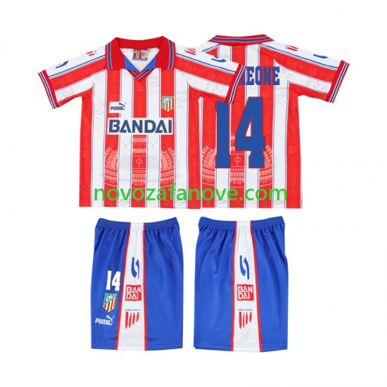 Nogometni Dres Atlético Madrid SIMEONE 14 1996 1997 Retro Dječji Domaći Kratkih Rukava
