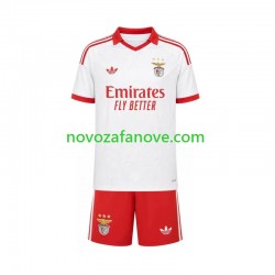 Nogometni Dres Benfica Dječji Gostujući 2026-2027 Kratkih Rukava