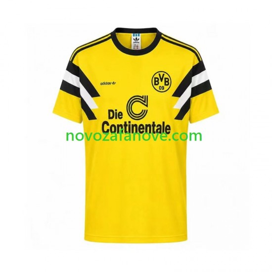 Nogometni Dres Borussia Dortmund 1989 Retro Muški Domaći Kratkih Rukava