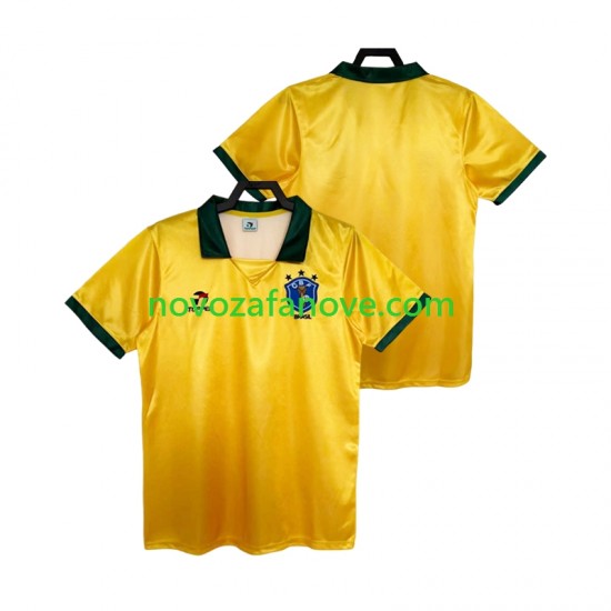 Nogometni Dres Brazil 1988 Retro Muški Domaći Kratkih Rukava