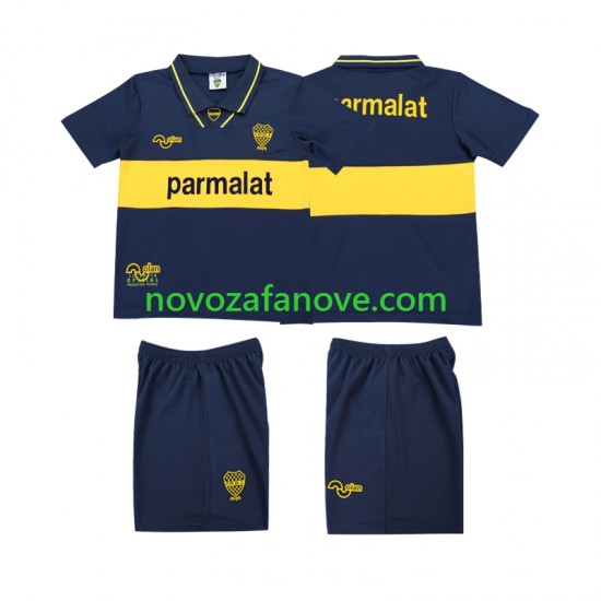 Nogometni Dres CA Boca Juniors 1993 1995 Retro Dječji Domaći Kratkih Rukava