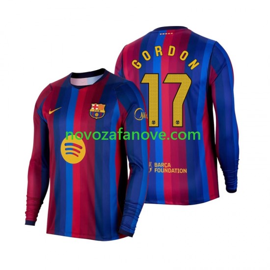 Nogometni Dres FC Barcelona Anthony Gordon 17 Muški Domaći 2026-2027 Dugim Rukavima