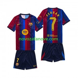 Nogometni Dres FC Barcelona Ferran Torres 7 Dječji Domaći 2026-2027 Kratkih Rukava
