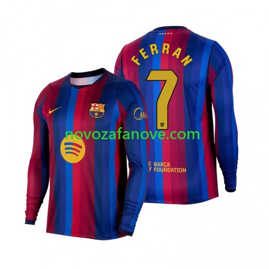 Nogometni Dres FC Barcelona Ferran Torres 7 Muški Domaći 2026-2027 Dugim Rukavima