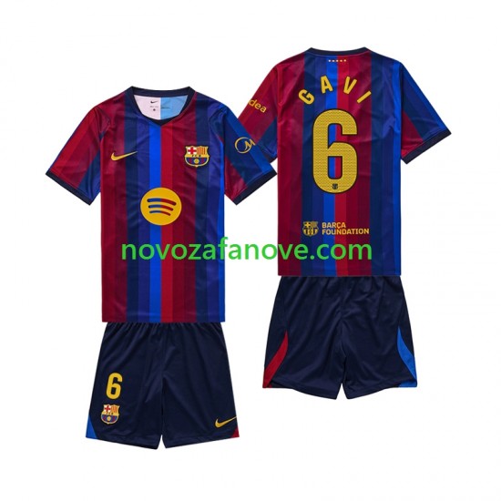 Nogometni Dres FC Barcelona Gavi 6 Dječji Domaći 2026-2027 Kratkih Rukava