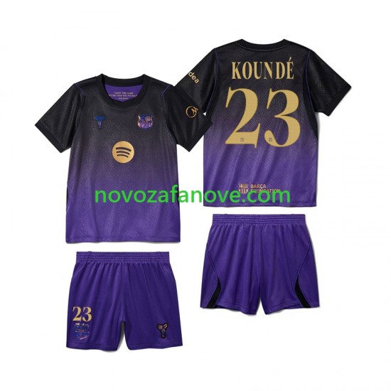 Nogometni Dres FC Barcelona Jules Kounde 23 Dječji Gostujući 2026-2027 Kratkih Rukava