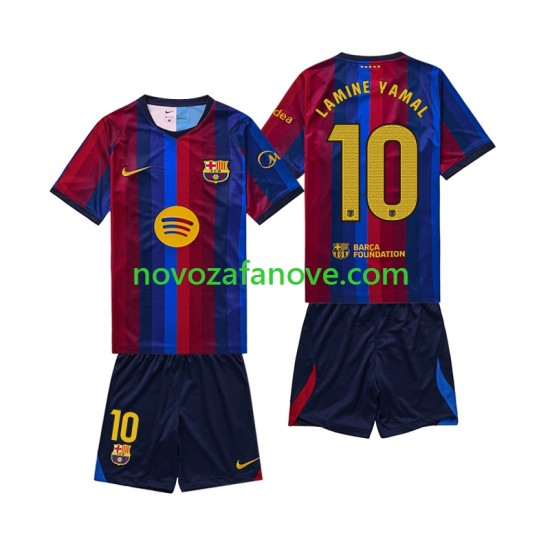 Nogometni Dres FC Barcelona Lamine Yamal 10 Dječji Domaći 2026-2027 Kratkih Rukava
