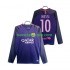 Nogometni Dres FC Barcelona Lionel Messi 10 2016 2017 Retro Muški Gostujući Dugim Rukavima
