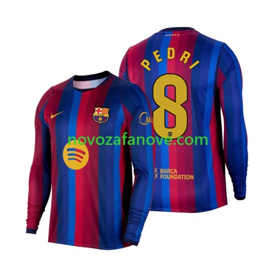 Nogometni Dres FC Barcelona Pedri 8 Muški Domaći 2026-2027 Dugim Rukavima