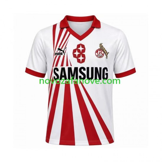Nogometni Dres FC Köln 1990 1991 Retro Muški Domaći Kratkih Rukava