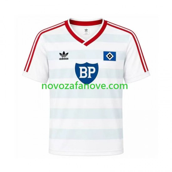 Nogometni Dres Hamburger SV 1986 Retro Muški Gostujući Kratkih Rukava