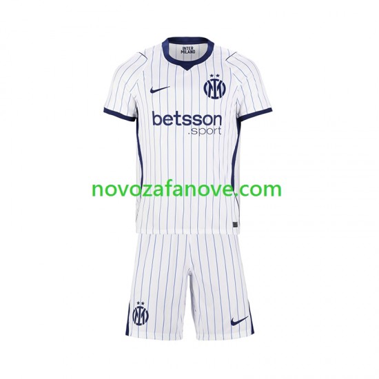 Nogometni Dres Inter Milan Dječji Gostujući 2026-2027 Kratkih Rukava