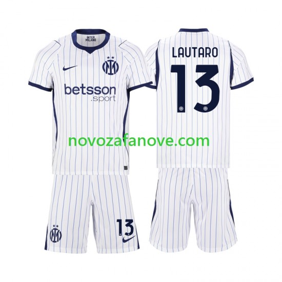 Nogometni Dres Inter Milan Lautaro Martinez 13 Dječji Gostujući 2026-2027 Kratkih Rukava