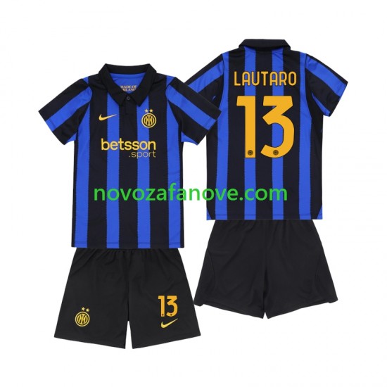 Nogometni Dres Inter Milan Lautaro Martinez 13 Dječji Domaći 2026-2027 Kratkih Rukava