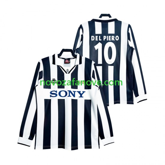 Nogometni Dres Juventus DEL PIERO 10 1997 Retro Muški Domaći Dugim Rukavima