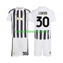 Nogometni Dres Juventus Jonathan David 30 Dječji Domaći 2026-2027 Kratkih Rukava
