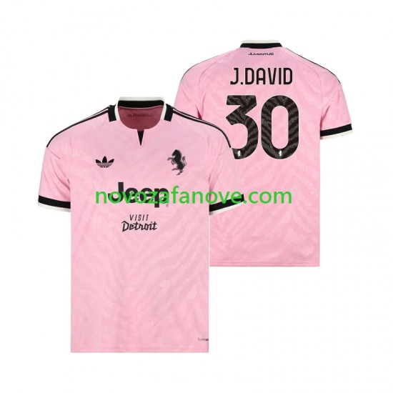 Nogometni Dres Juventus Jonathan David 30 Muški Gostujući 2026-2027 Kratkih Rukava