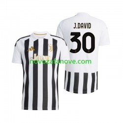 Nogometni Dres Juventus Jonathan David 30 Muški Domaći 2026-2027 Kratkih Rukava