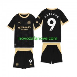 Nogometni Dres Manchester City Erling Haaland 9 Dječji Gostujući 2026-2027 Kratkih Rukava