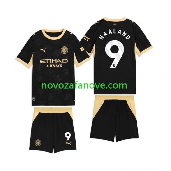 Nogometni Dres Manchester City Erling Haaland 9 Dječji Gostujući 2026-2027 Kratkih Rukava