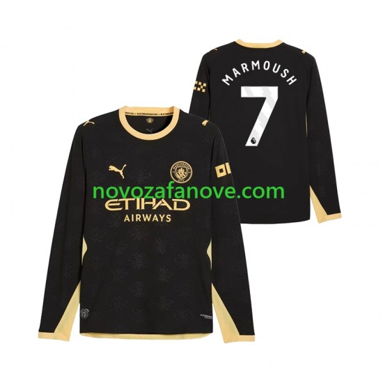 Nogometni Dres Manchester City Omar Marmoush 7 Muški Gostujući 2026-2027 Dugim Rukavima