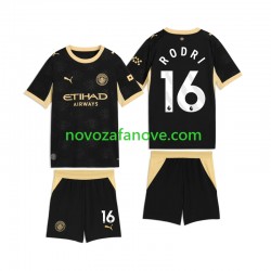 Nogometni Dres Manchester City Rodri 16 Dječji Gostujući 2026-2027 Kratkih Rukava