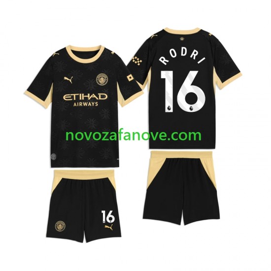 Nogometni Dres Manchester City Rodri 16 Dječji Gostujući 2026-2027 Kratkih Rukava