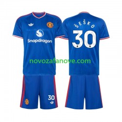 Nogometni Dres Manchester United Benjamin Sesko 30 Dječji Gostujući 2026-2027 Kratkih Rukava