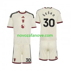 Nogometni Dres Manchester United Benjamin Sesko 30 Dječji Treći 2026-2027 Kratkih Rukava