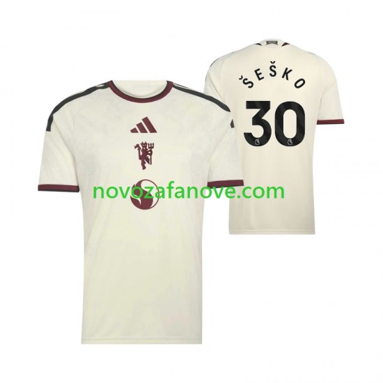 Nogometni Dres Manchester United Benjamin Sesko 30 Muški Treći 2026-2027 Kratkih Rukava
