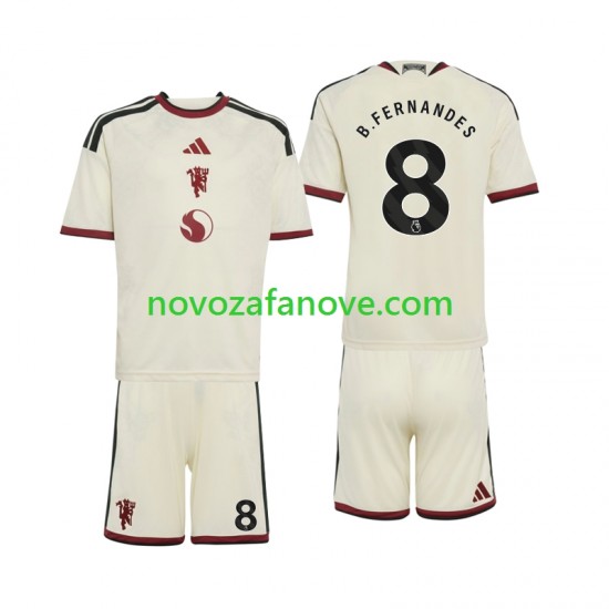 Nogometni Dres Manchester United Bruno Fernandes 8 Dječji Treći 2026-2027 Kratkih Rukava