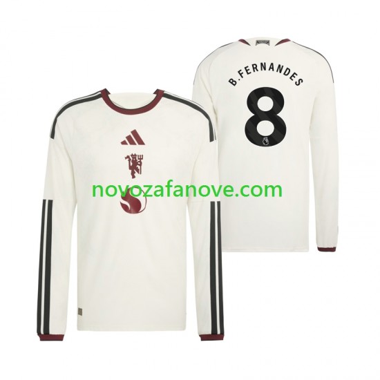 Nogometni Dres Manchester United Bruno Fernandes 8 Muški Treći 2026-2027 Dugim Rukavima
