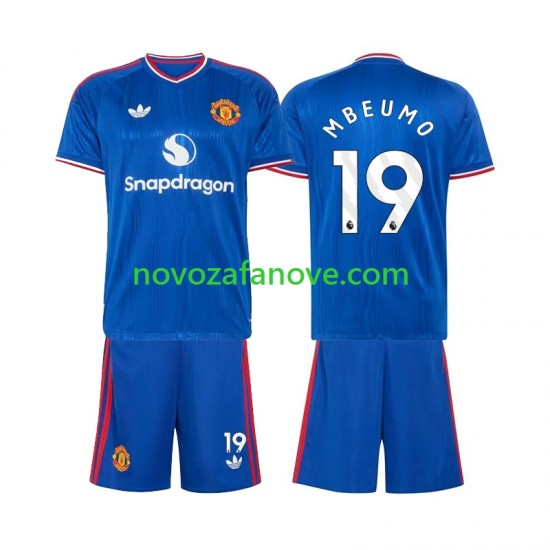 Nogometni Dres Manchester United Bryan Mbeumo 19 Dječji Gostujući 2026-2027 Kratkih Rukava