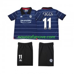 Nogometni Dres Manchester United GIGGS 11 2000 Retro Dječji Gostujući 1999 Kratkih Rukava
