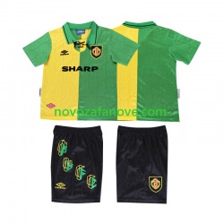 Nogometni Dres Manchester United 1992 Retro Dječji Treći 1994 Kratkih Rukava